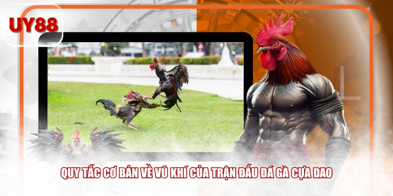 Quy tắc cơ bản về vũ khí của trận đấu đá gà cựa dao